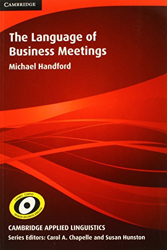 9780521133432: The Language of Business Meetings