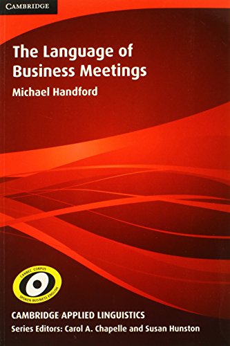 9780521133432: The Language of Business Meetings (Cambridge Applied Linguistics)