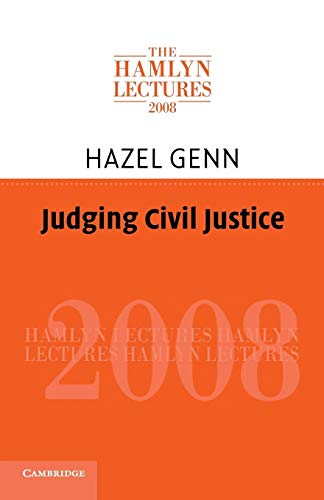 Judging Civil Justice - Hazel Genn