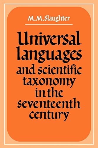 9780521135443: Universal Languages and Scientific Taxonomy in the Seventeenth Century Paperback