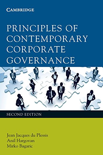 Stock image for Principles of Contemporary Corporate Governance for sale by Labyrinth Books