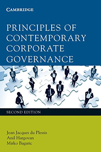 9780521138031: Principles of Contemporary Corporate Governance