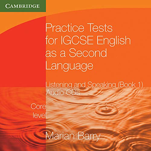 Imagen de archivo de Practice Tests for IGCSE English as a Second Language: Listening and Speaking, Core Level Book 1 Audio CDs (2) (Cambridge International IGCSE) a la venta por Bestsellersuk