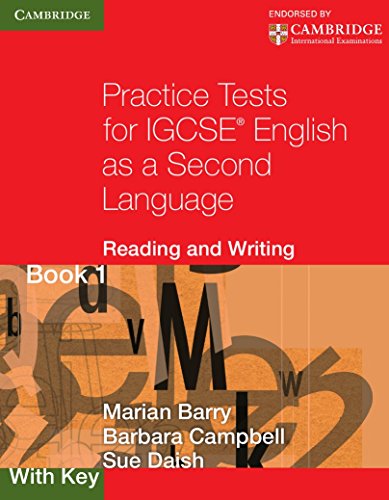Beispielbild fr Practice Tests for IGCSE English as a Second Language: Reading and Writing Book 1, with Key (Georgian Press) zum Verkauf von AMM Books