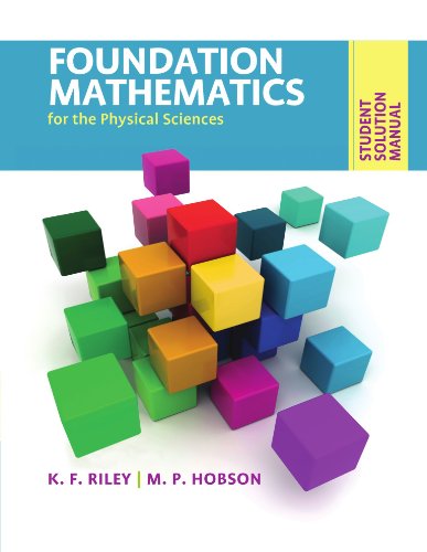 Imagen de archivo de Foundation Mathematics for the Physical Sciences. Student Solution Manual a la venta por Blackwell's