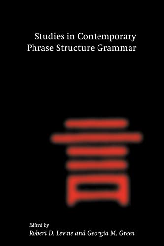 Beispielbild fr Studies in Contemporary Phrase Structure Grammar zum Verkauf von Feldman's  Books