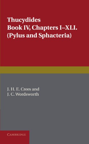 Imagen de archivo de Thucydides Book IV: Chapters I-XLI. (Pylus and Sphacteria) (Cambridge Elementary Classics: Greek) a la venta por AwesomeBooks