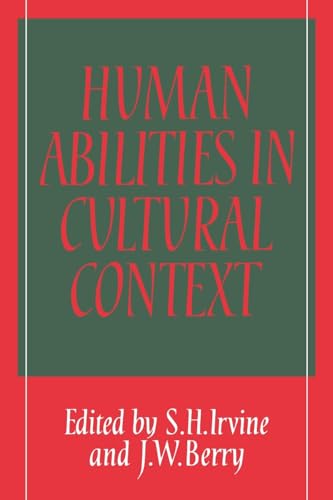 Beispielbild fr Human Abilities in Cultural Context zum Verkauf von THE SAINT BOOKSTORE