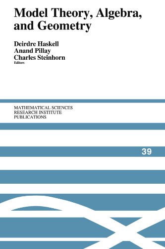 Beispielbild fr Model Theory, Algebra, and Geometry zum Verkauf von Biblios