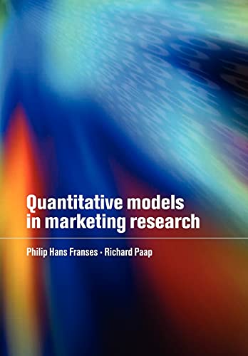 Imagen de archivo de Quantitative Models in Marketing Research a la venta por Wonder Book