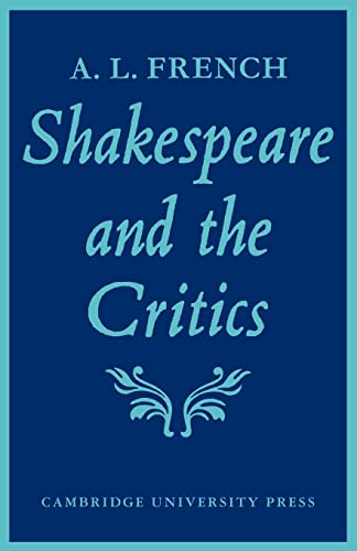 Imagen de archivo de Shakespeare and the Critics a la venta por Chiron Media