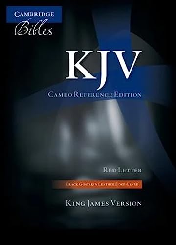 9780521146128: KJV Cameo Reference Bible, Black Edge-lined Goatskin Leather, Red-letter Text, KJ456:XRE Black Goatskin Leather: King James Version Black Goatskin Leather Cameo Reference Bible