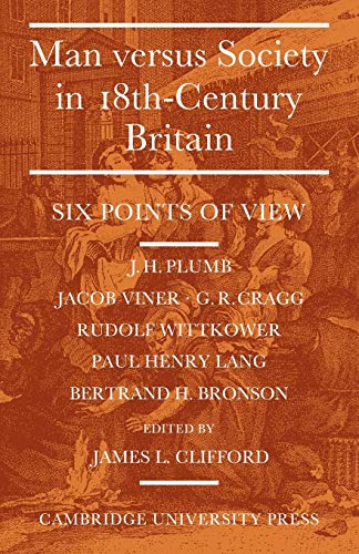 9780521148092: Man Versus Society in Eighteenth-Century Britain: Six Points of View