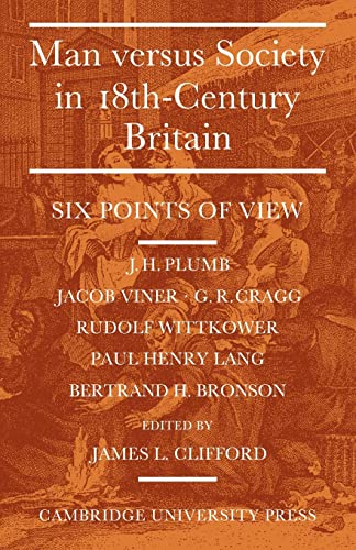 9780521148092: Man Versus Society in Eighteenth-Century Britain: Six Points of View