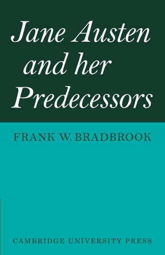 Beispielbild fr Jane Austen and her Predecessors zum Verkauf von Lucky's Textbooks