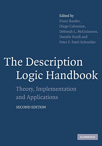 Imagen de archivo de The Description Logic Handbook: Theory, Implementation and Applications a la venta por Chiron Media