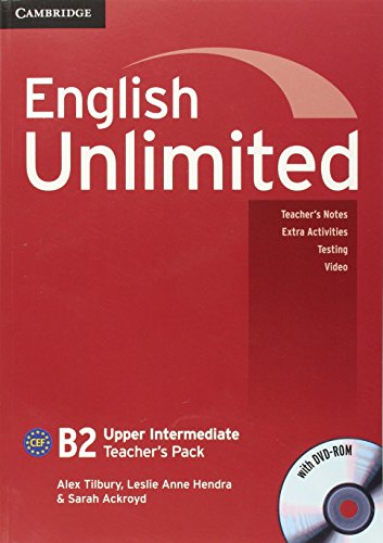 Imagen de archivo de English Unlimited Upper Intermediate Teacher's Pack (Teacher's Book with DVD-ROM) a la venta por AwesomeBooks
