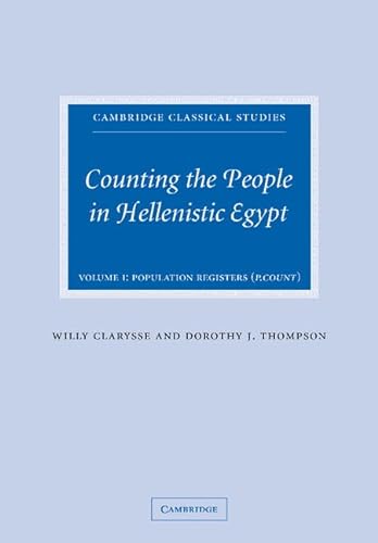 9780521152341: Counting the People in Hellenistic Egypt 2 Volume Paperback Set (Cambridge Classical Studies)