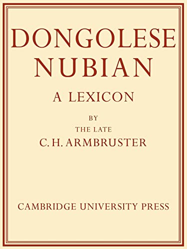 Stock image for Dongolese Nubian: A Lexicon for sale by Chiron Media