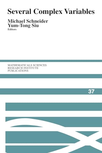 9780521153898: Several Complex Variables: 37 (Mathematical Sciences Research Institute Publications, Series Number 37)