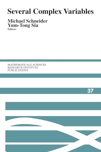 9780521153898: Several Complex Variables (Mathematical Sciences Research Institute Publications, Series Number 37)