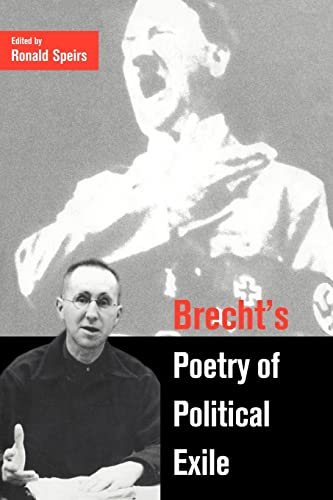 Imagen de archivo de Brecht's Poetry of Political Exile (Cambridge Studies in German) a la venta por Chiron Media