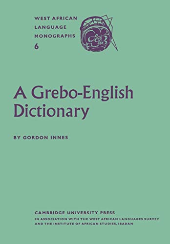 Beispielbild fr A Grebo?English Dictionary zum Verkauf von Lucky's Textbooks