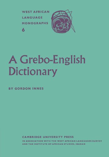 Stock image for A Grebo-English Dictionary for sale by Chiron Media