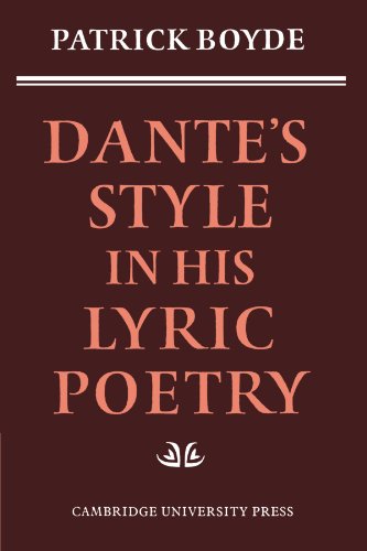 Stock image for Dante's Style in his Lyric Poetry for sale by Lucky's Textbooks