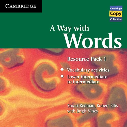 A Way with Words Resource Pack 1 Audio CD (Cambridge Copy Collection) (9780521156028) by Redman, Stuart; Ellis, Robert