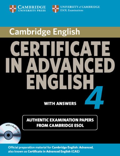 9780521156929: Cambridge Certificate in Advanced English 4 for Updated Exam Self-study Pack (Student's Book with answers and Audio CDs (2)): Official Examination Papers from University of Cambridge ESOL Examinations