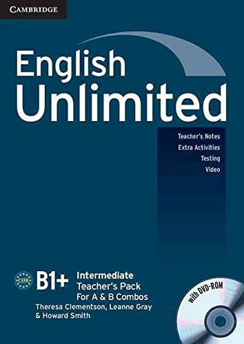 Imagen de archivo de English Unlimited Intermediate Teacher's Pack (Teacher's Book with DVD-ROM) a la venta por WorldofBooks