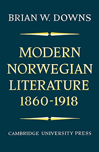 9780521157803: Modern Norwegian Literature 1860-1918