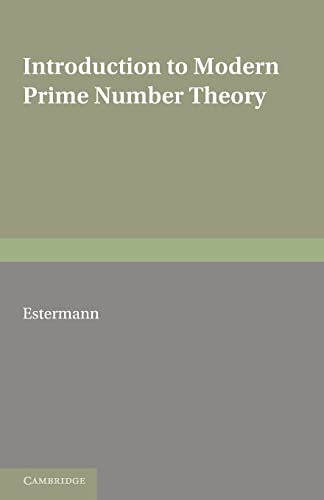 Imagen de archivo de Introduction to Modern Prime Number Theory a la venta por Zubal-Books, Since 1961