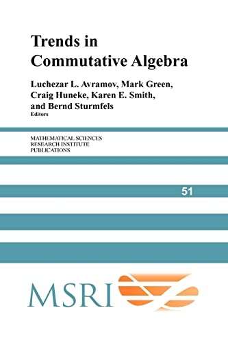Stock image for TRENDS IN COMMUTATIVE ALGEBRA (MATHEMATICAL SCIENCES RESEARCH INSTITUTE PUBLICATIONS) for sale by Basi6 International