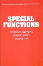 9780521170222: Special Functions ICM Edition (Encyclopedia of Mathematics and its Applications, Series Number 71)
