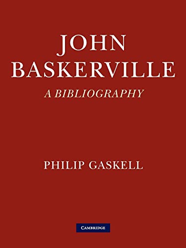 Stock image for John Baskerville: A Bibliography for sale by Chiron Media