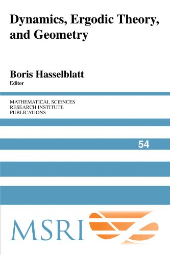 Imagen de archivo de Dynamics, Ergodic Theory, and Geometry: 54 (Mathematical Sciences Research Institute Publications, Series Number 54) Hasselblatt, Boris a la venta por Love2Love Books