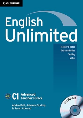 Imagen de archivo de English Unlimited Advanced Teacher's Pack (Teacher's Book with DVD-ROM) a la venta por Langdon eTraders