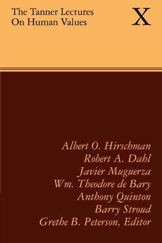 9780521176385: The Tanner Lectures on Human Values X: Volume 10 (Tanner Lectures in Human Values)