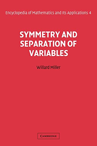 Beispielbild fr Symmetry and Separation of Variables (Encyclopedia of Mathematics and its Applications) zum Verkauf von Chiron Media