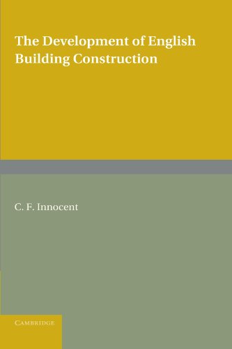 9780521178600: The Development of English Building Construction (The Cambridge Technical)