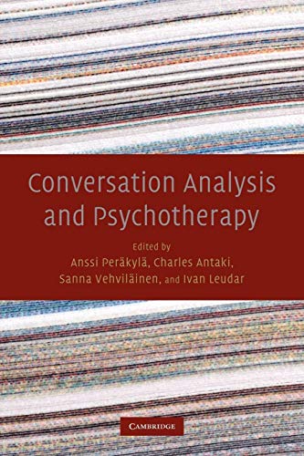 Imagen de archivo de Conversation Analysis and Psychotherapy a la venta por Lucky's Textbooks