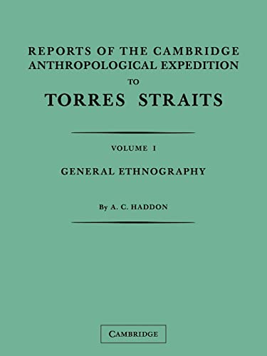 Beispielbild fr Reports of the Cambridge Anthropological Expedition to Torres Straits: Volume 1 zum Verkauf von Reuseabook