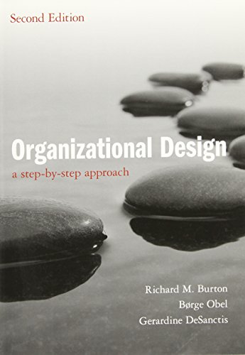 Imagen de archivo de Organizational Design: A Step-by-Step Approach a la venta por SecondSale