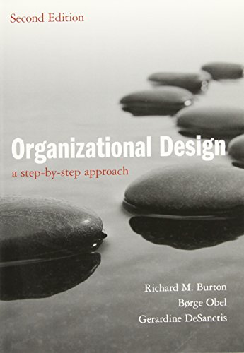 9780521180238: Organizational Design: A Step-by-Step Approach