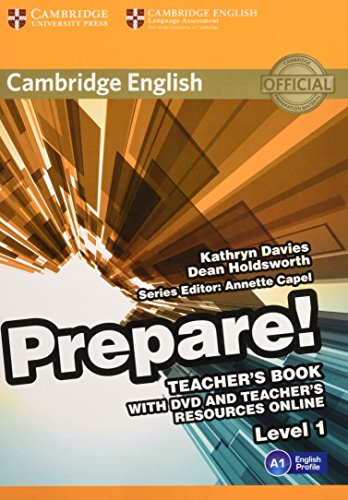 9780521180450: Cambridge English Prepare! Level 1 Teacher's Book with DVD and Teacher's Resources Online