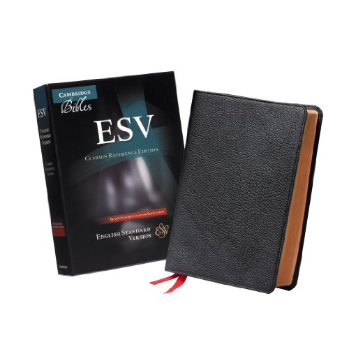 Stock image for ESV Clarion Reference Bible, Black Edge-lined Goatskin Leather, ES486:XE Black Goatskin Leather for sale by Lakeside Books