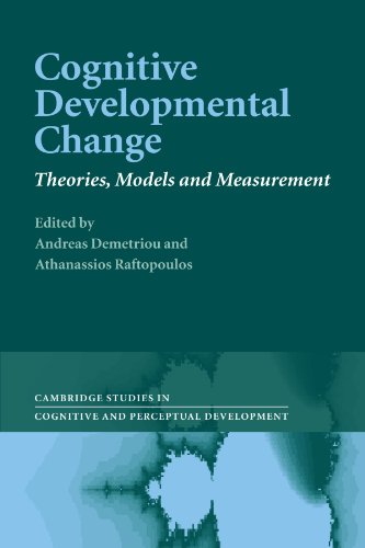 Stock image for Cognitive Developmental Change: Theories, Models and Measurement (Cambridge Studies in Cognitive and Perceptual Development, Series Number 10) for sale by Lucky's Textbooks