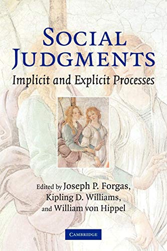 9780521184243: Social Judgments: Implicit and Explicit Processes